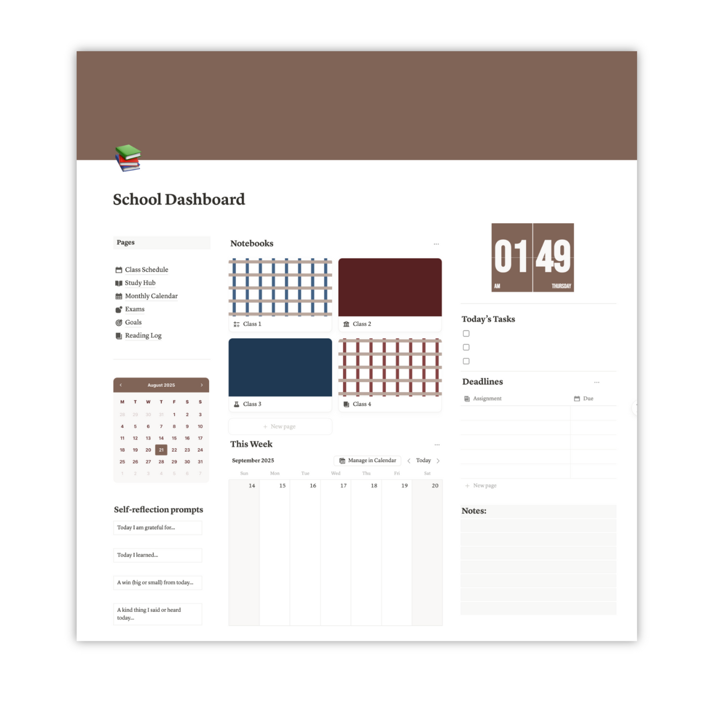 Ultimate Student Notion Template - Library