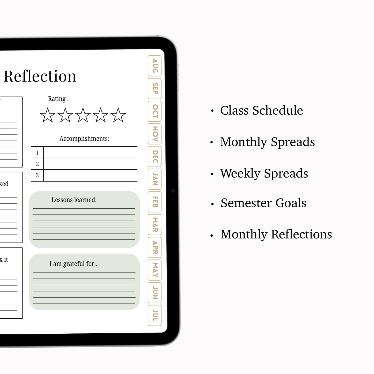 Digital Student Planner - Forest