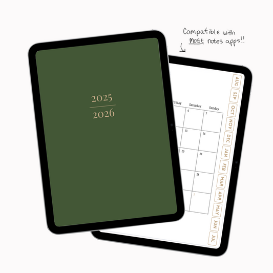 Digital Student Planner - Forest