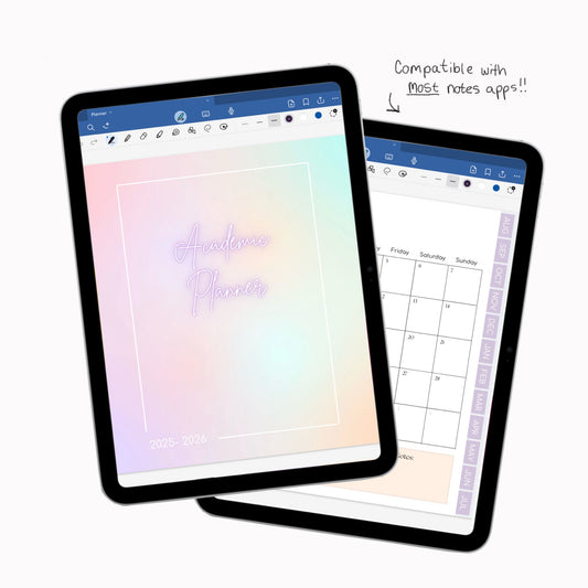 Digital Student Planner - Iridescent