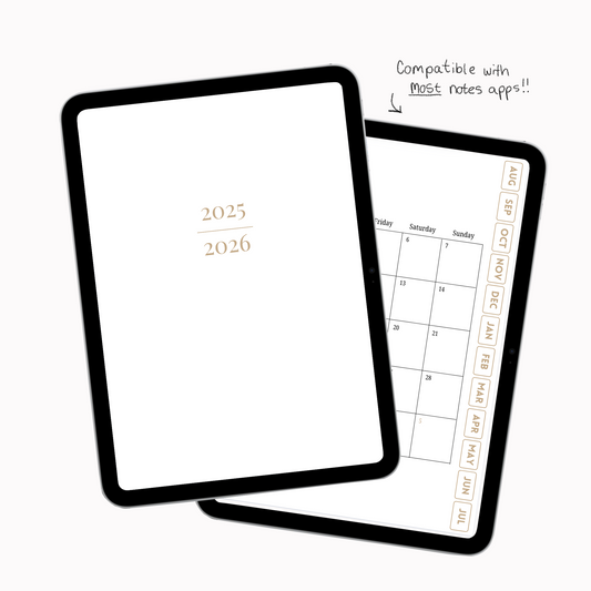 Digital Student Planner - White