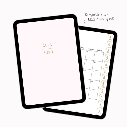 Digital Student Planner - Blush